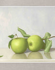 "A Pair of Apples With Leaves" Fine Art Print