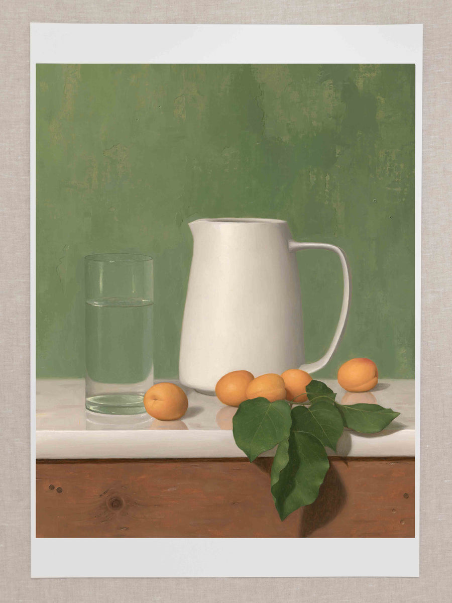 "Apricots With White Jug" Fine Art Print