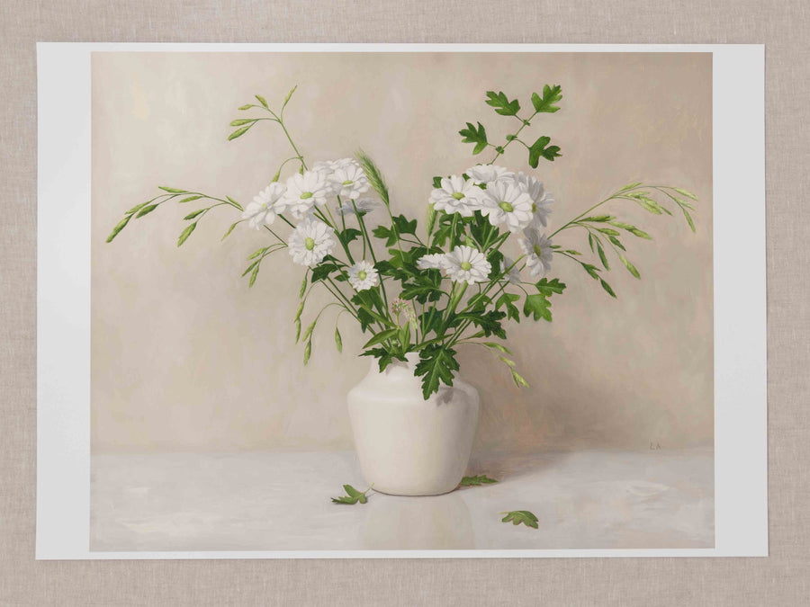 "Daisy, Hawthorn, Grasses" Fine Art Print